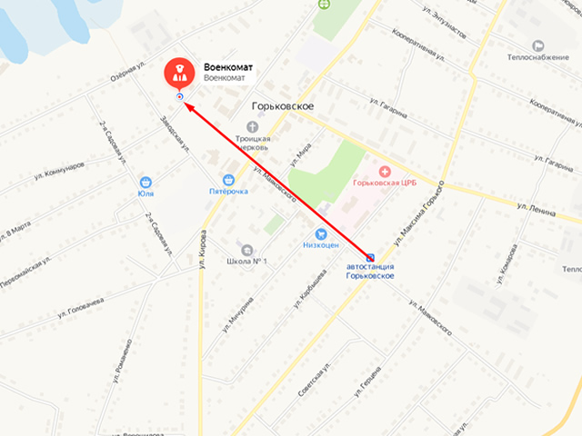 Военный комиссариат Горьковского и Нижнеомского районов Омской области