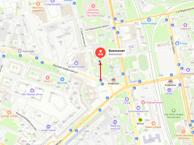 Военный комиссариат Выборгского района города Санкт‑Петербурга